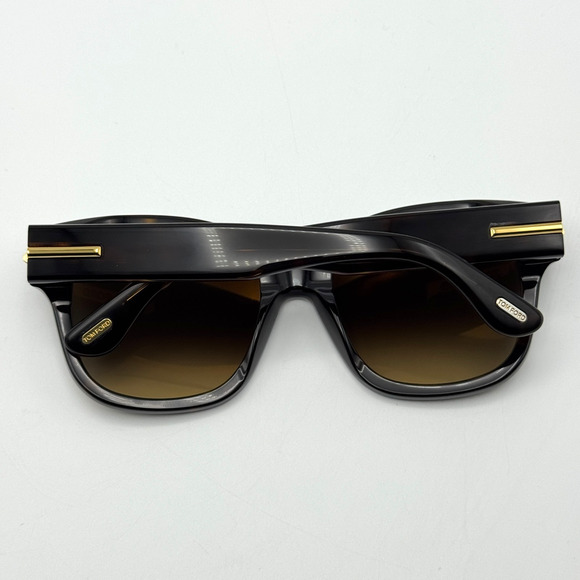 Tom Ford Sunglasses Icon FT1235 52F Havana Oversized Square Brown Gradient Lens